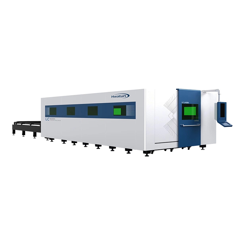 Çift masalı fiber optik lazer kesme makinesi